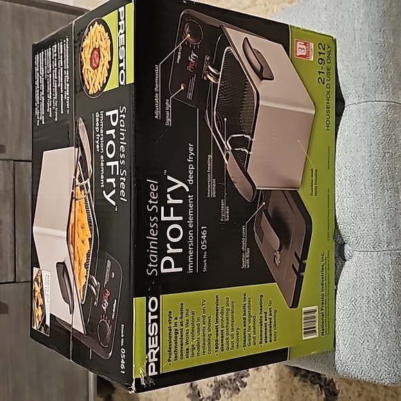 Presto Stainless Steel Pro Fry Immersion Element Deep Fryer - Picture 3 of 4